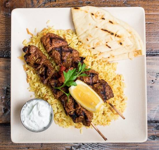 Order Lamb Souvlaki food online from The Great Greek store, Palm Beach Gardens on bringmethat.com