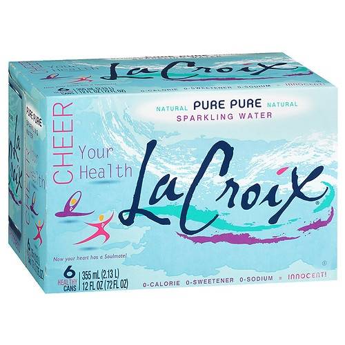 Order LaCroix Sparkling Water Pure - 12.0 oz x 6 pack food online from Walgreens store, Danville on bringmethat.com