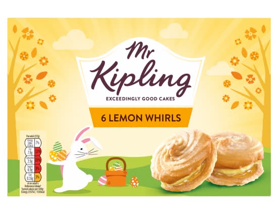 Mr Kipling Lemon, Shortcake Whirls (6 pack)