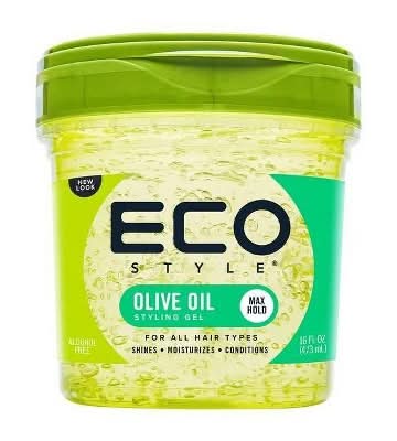 ECO STYLE Professional Styling Hair Gel, Olive Oil (16 fl oz)