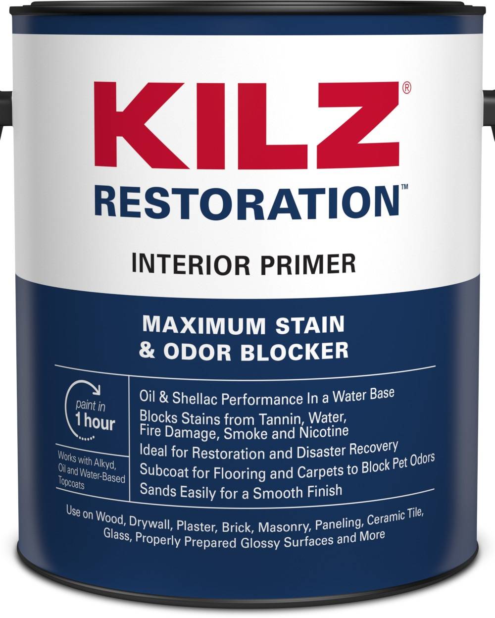 KILZ Restoration Interior Multi-purpose Water-based Wall and Ceiling Primer (1-Gallon) | L200211