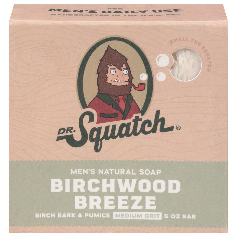 Dr. Squatch Mens Birchwood Breeze Bar Soap (5 oz)