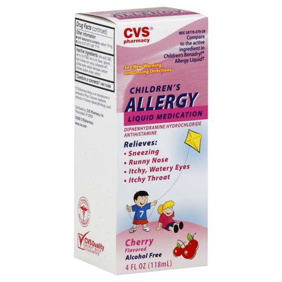 Cvs Pharmacy Childrens Allergy Liquid Medication