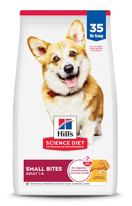 Hill's Science Diet Adult Small Bites Chicken & Barley Recipe Dry Dog Food, 35 lbs.