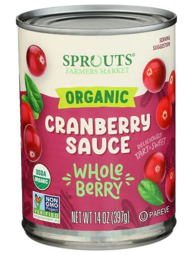 Sprouts Organic Whole Cranberry Sauce