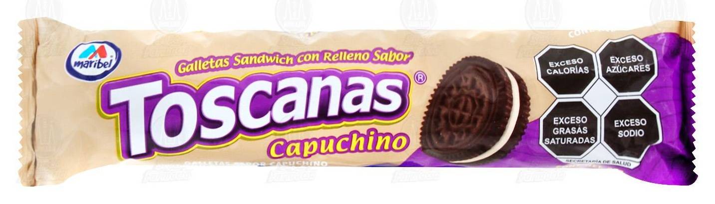Toscanas · Galleta tipo sándwich con relleno, capuchino (200 g)