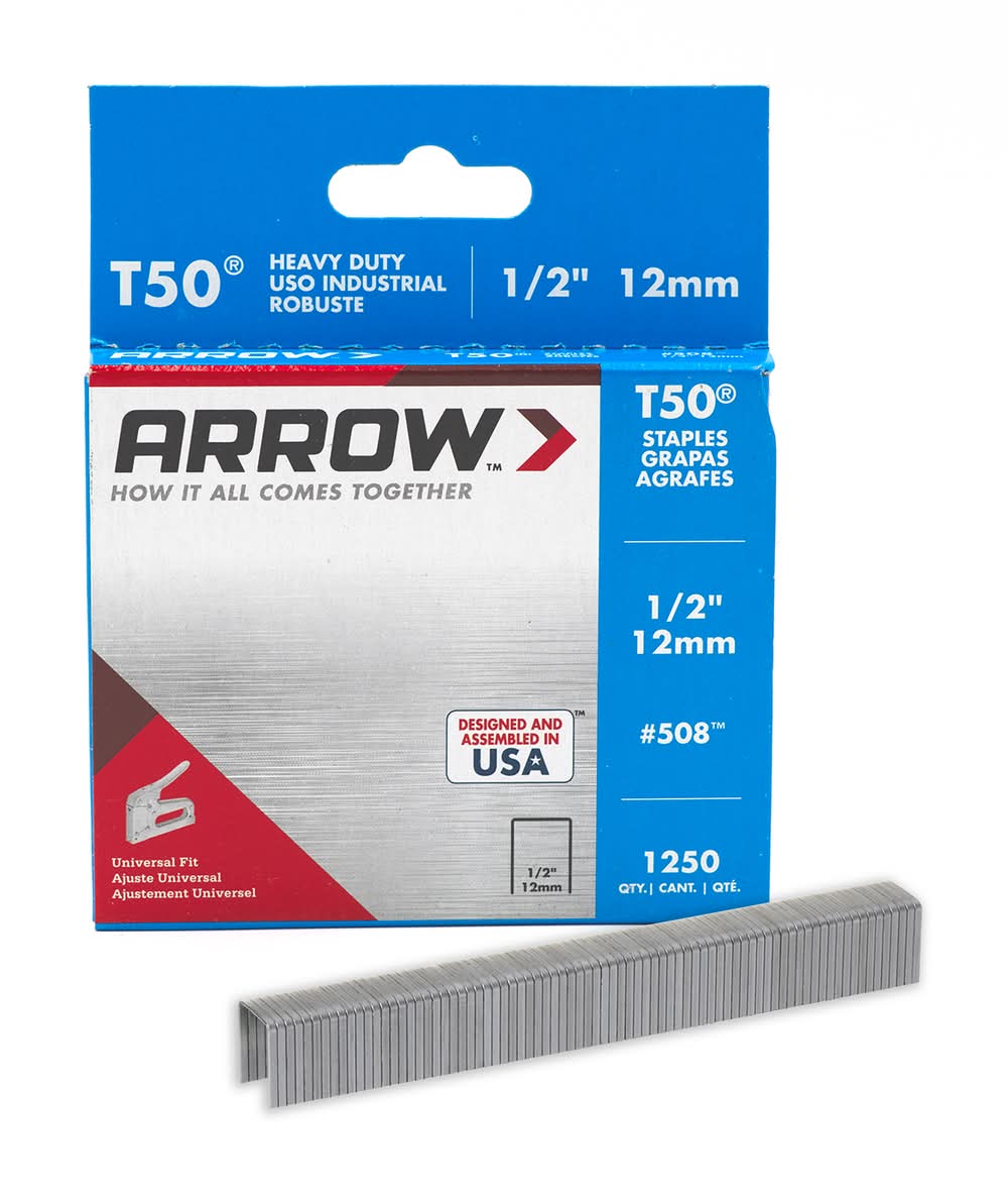 Arrow 1/2-in Leg x 3/8-in 20 -Gauge Heavy-duty staples 1000 -Per Box