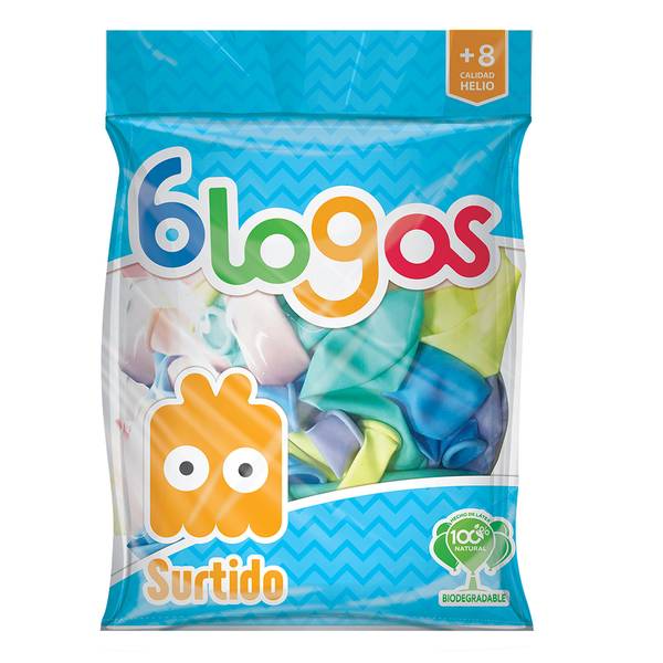 Blogos bolsa de globos surtido (30 piezas)