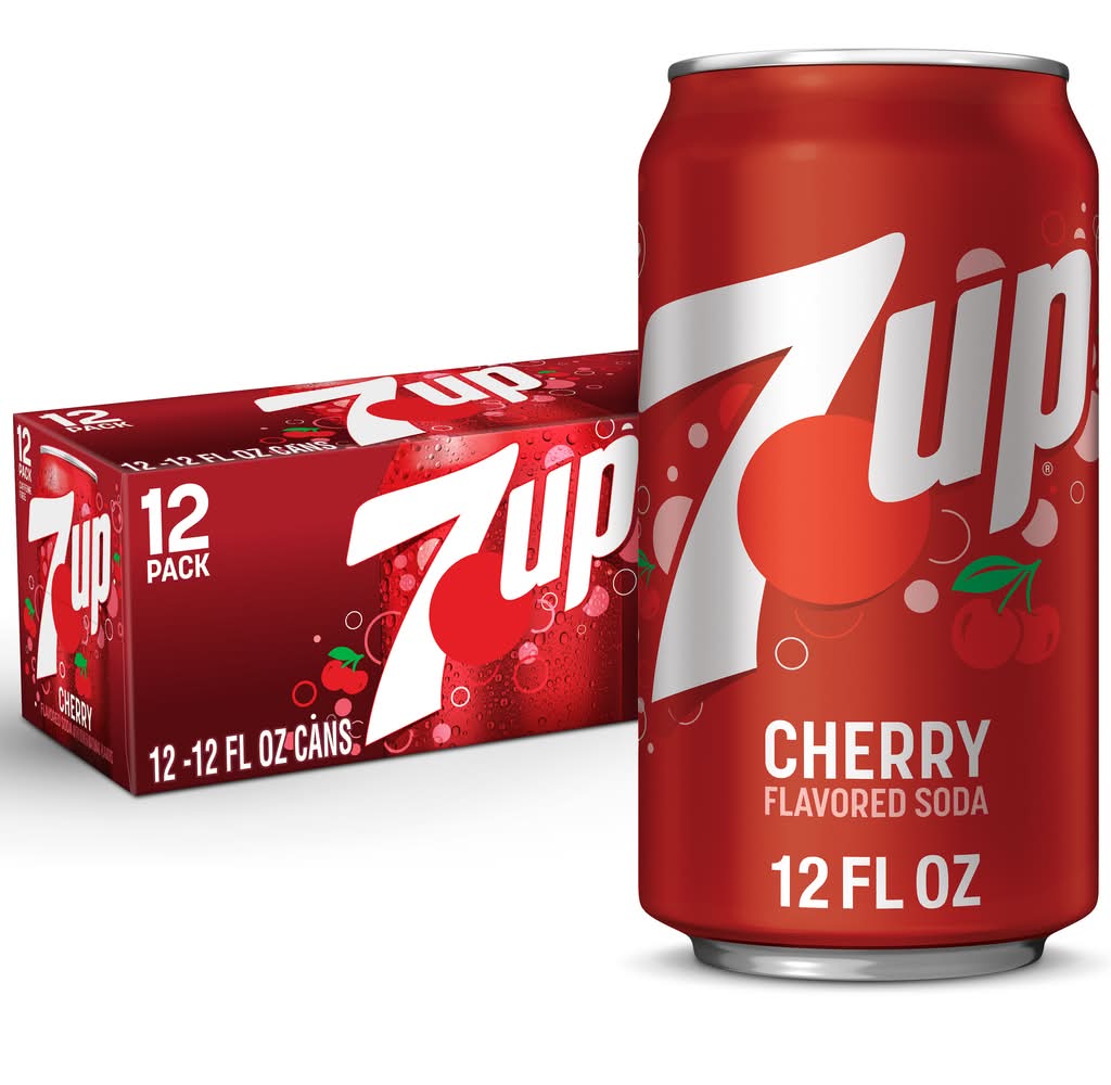 7UP Caffeine-Free Soda, Cherry (12 x 12 fl oz)