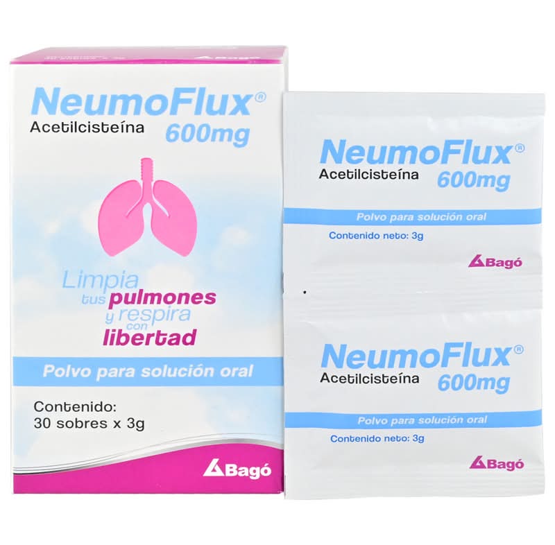 NEUMOFLUX POLVO 600MG SOB 3G CAJ*30