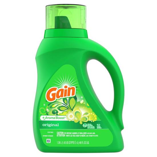 Gain + Aroma Boost Original Liquid Laundry Detergent (1.36 L)