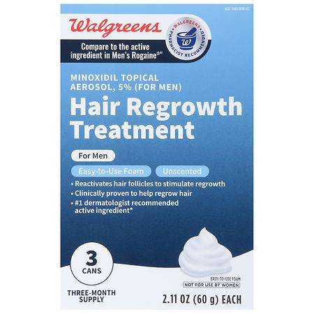 Walgreens Minoxidil Foam Hair Regrowth Treatment For Men
