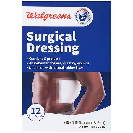 Walgreens Surgical Dressings 5x9 (12 ct)