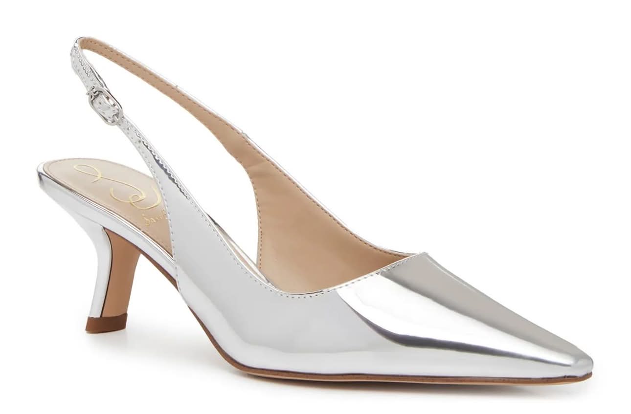 Sam Edelman Bianka Pump (Silver Metallic Medium - 7.5)