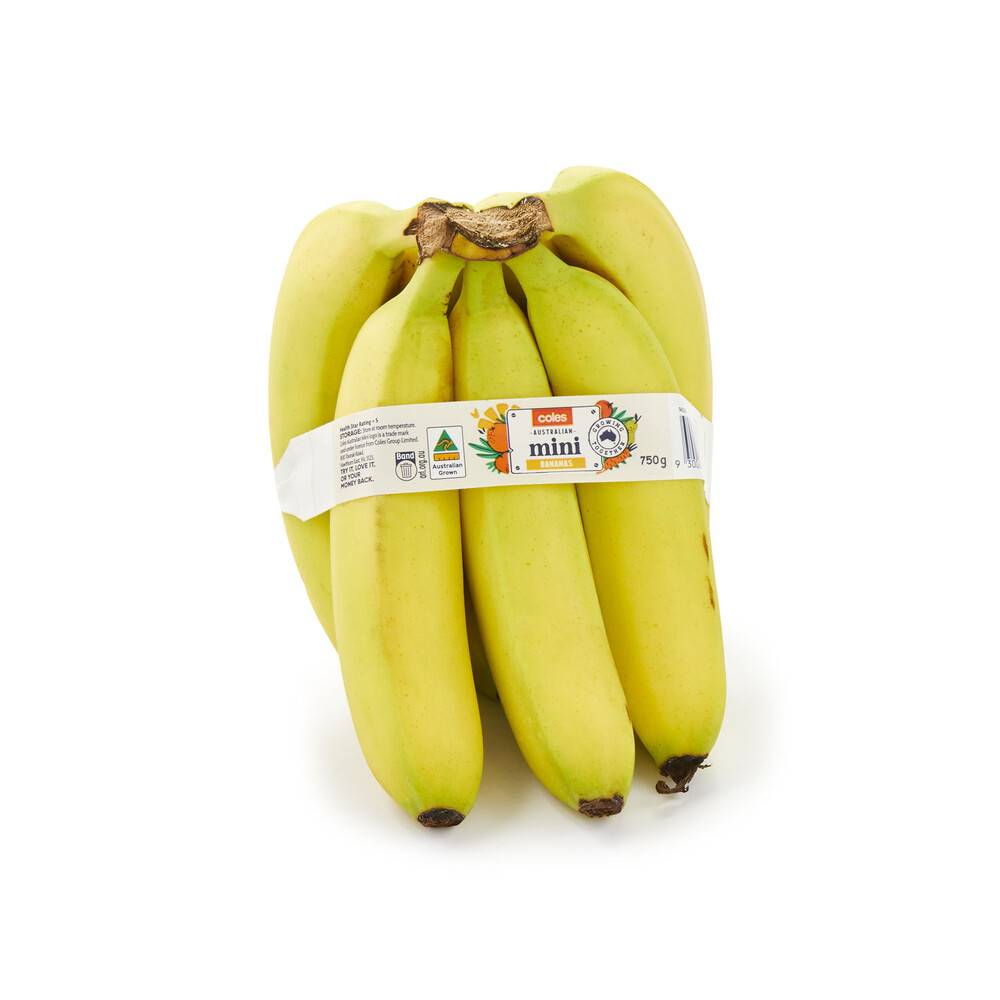 Coles Bananas Mini Pack 750g