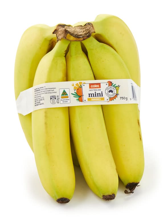 Coles Bananas Mini Pack 750g