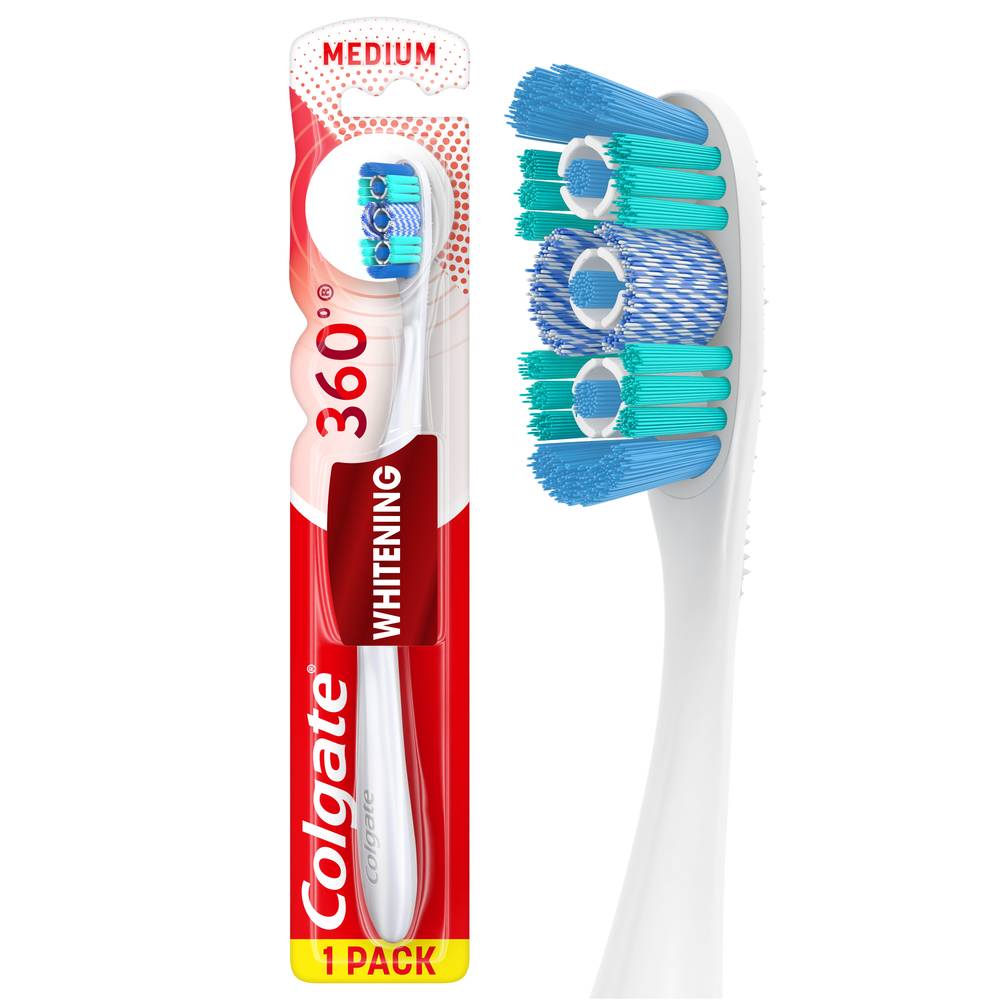 Colgate 360 Medium Optic White Toothbrush