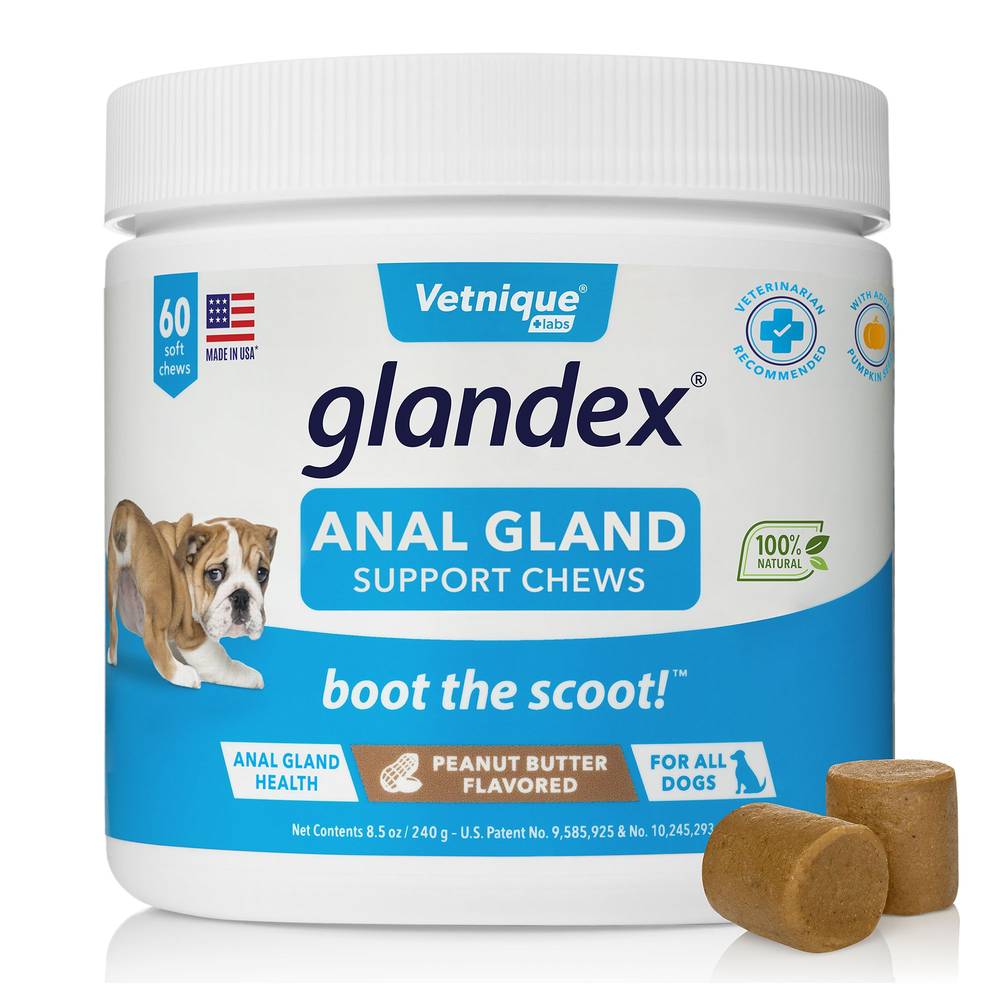 Glandex® Boot the Scoot® Anal Gland Soft Chew Dog Supplement (Size: 60 Count)