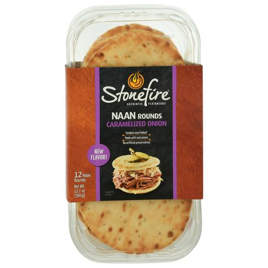 Stonefire Caramelized Onion Naan Rounds (12 naan rounds)