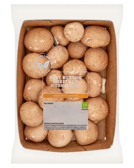 Sainsbury's Baby Button Chestnut Mushrooms (200g)