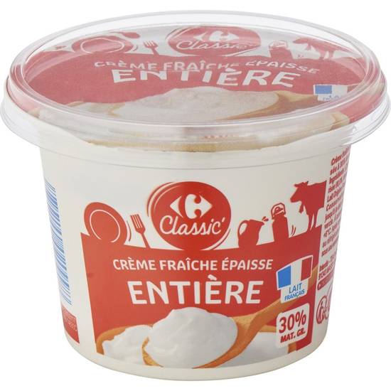 Carrefour Classic' - Crème fraiche entière epaisse