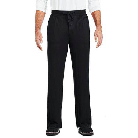 George Men''S Bamboo Pajama Pant (Color: Black, Size: 2Xl)