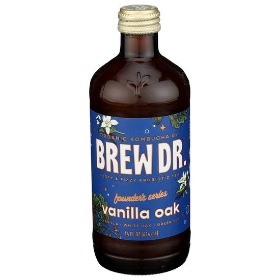 Brew Dr. Kombucha Founder s Series Strawberry Basil Kombucha 14 fl