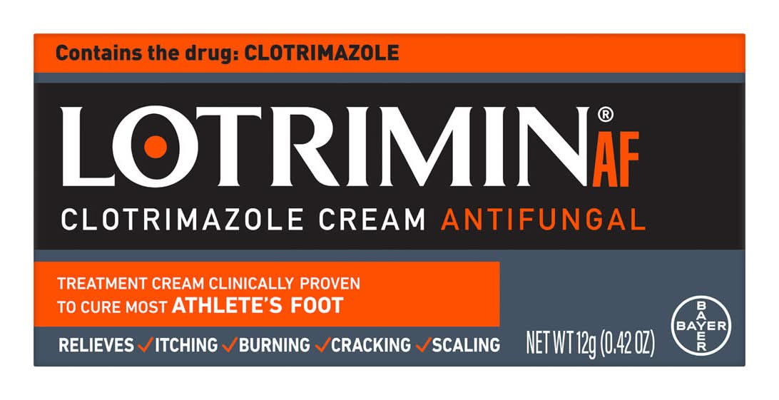 Lotrimin Clotrimazole Athlete's Foot Antifungal Treatment Cream (0.42 oz)