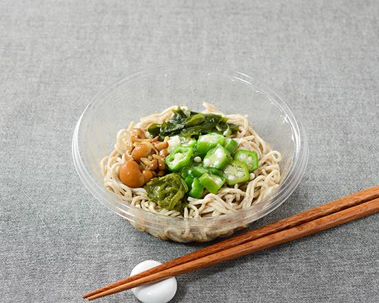 ●石臼挽きそば粉使用 ミニネバネバそば*