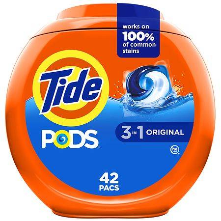 Tide PODS Liquid Laundry Detergent Pacs Original - 42.0 ea