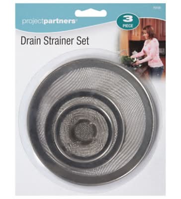 3 Pc Drain Strainer Set - Ea