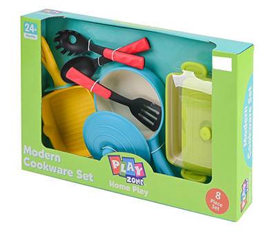 Play Zone Modern Cookware Toy Set (8 ct)