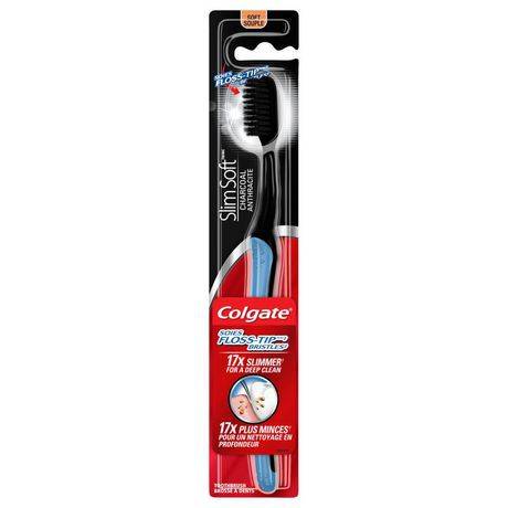 Colgate Slim Soft Slim Soft Charcoal Compact Head Toothbrush (1 unit)