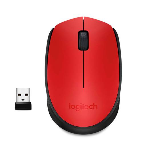 Logitech mouse inalámbrico m170 rojo (blister 1 pieza)