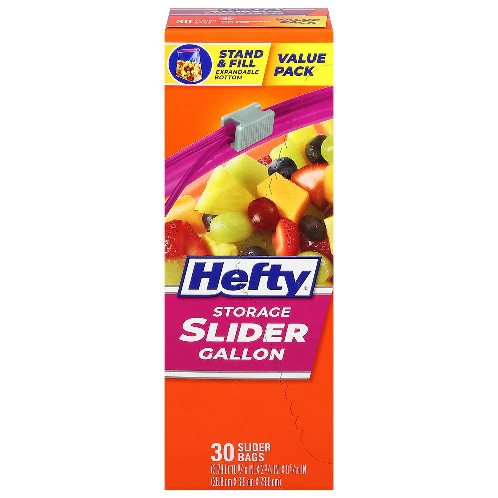 Hefty Storage Slider Bags Gallon (30 ct)