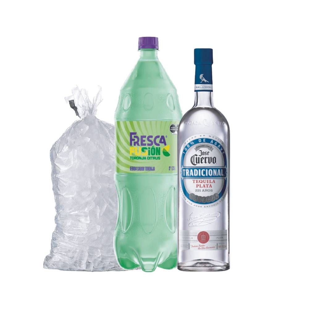 Combo Fresca Fusion 2 L - Cuervo Tradicional Plata 695 ml