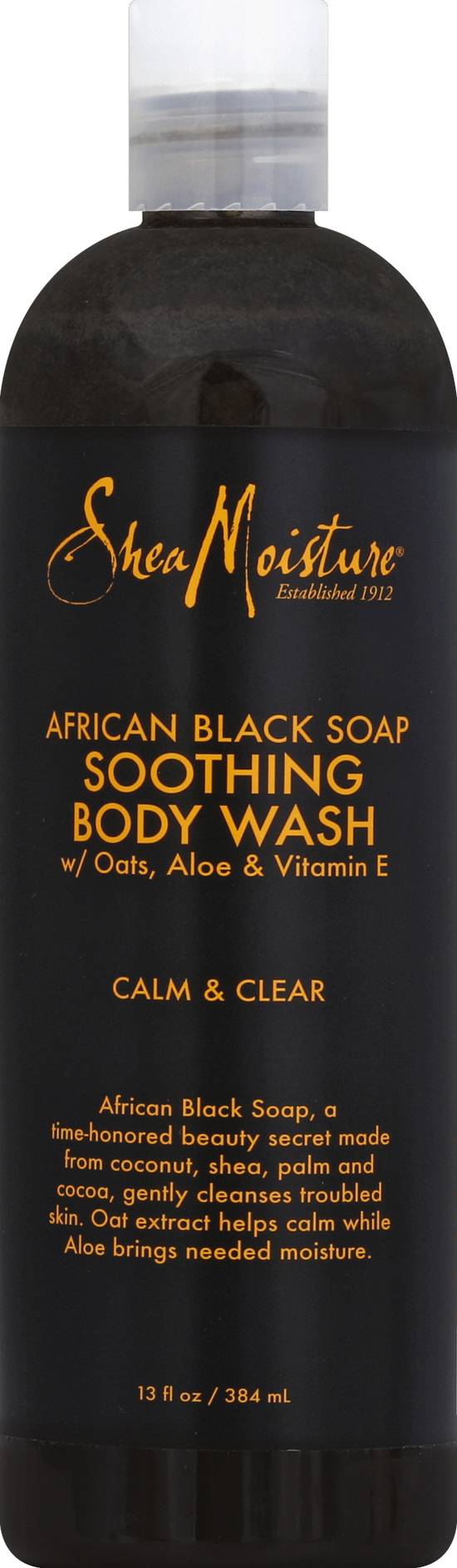 Shea Moisture African Black Soap Soothing Body Wash (13 fl oz)