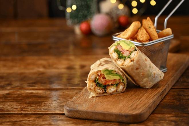 Crispy Fish & Avo Wrap