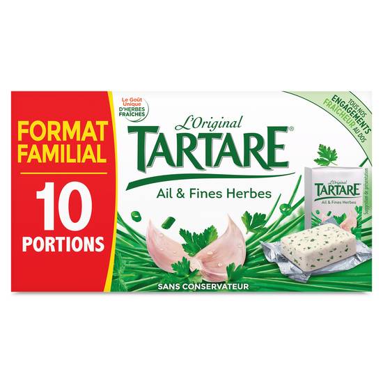 Tartare - Fromage à tartiner ail et fines herbes