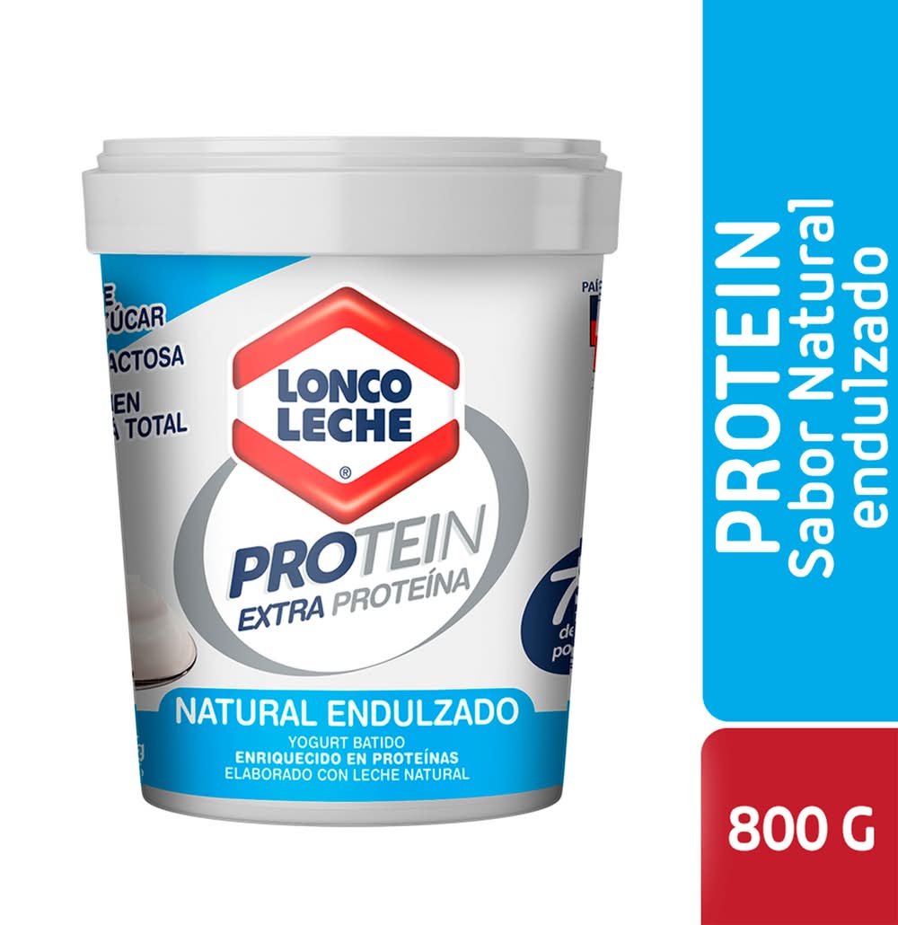 Loncoleche · Protein yogurt natural endulzado extra proteína (800 g)