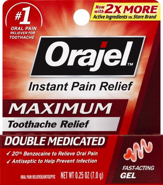 Orajel Maximum Toothache Relief Gel (0.25 oz)