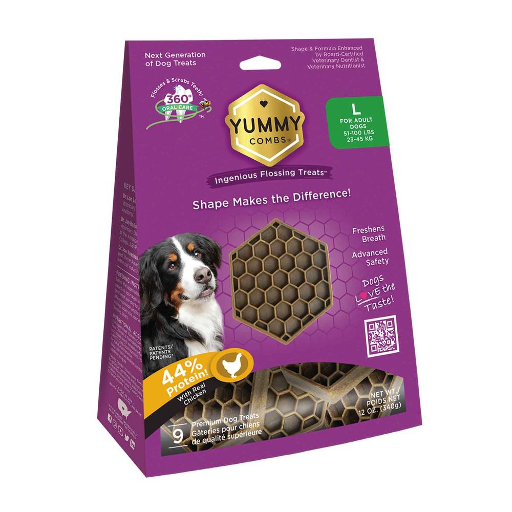 Yummy Combs Pet Dental Chicken Dog Treat (1.33 oz)