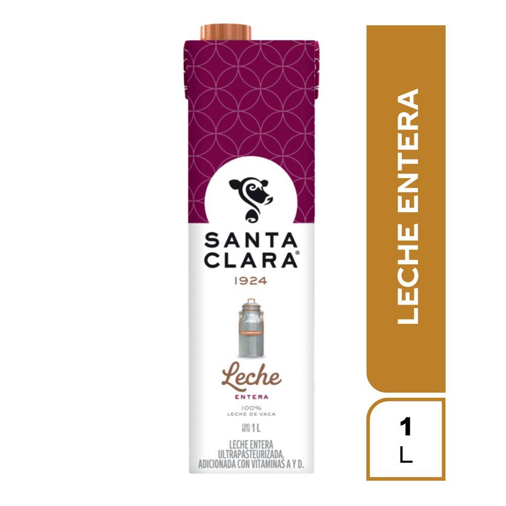 Santa Clara · Leche entera (1 L)