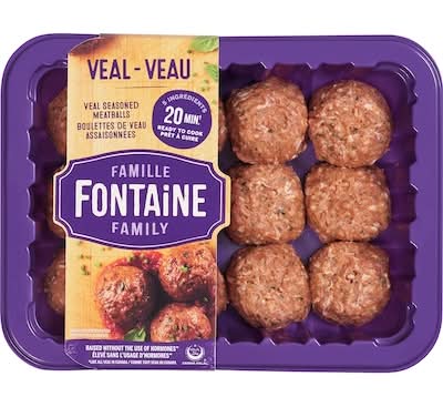 Boulettes De Veau Seasoned Veal Meatballs 10 KG