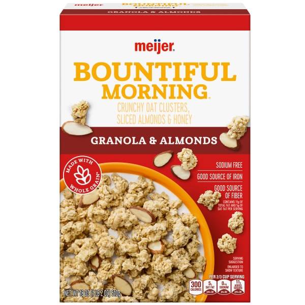 Meijer Bountiful Morning Granola With Almonds (18 oz)