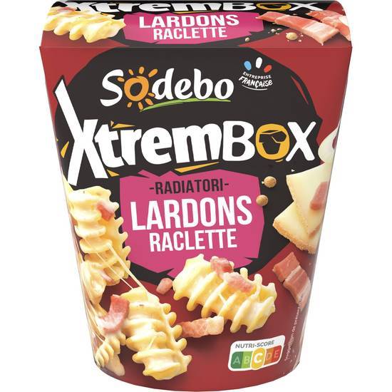 Sodebo - Xtrembox radiatori raclette (lardons)
