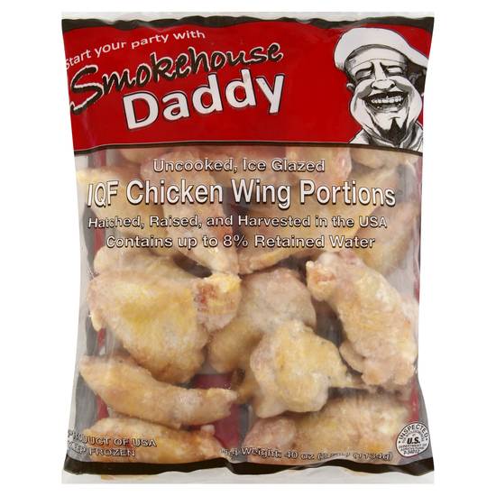 Smokehouse Daddy Iqf Chicken Wing Portions (40 oz)