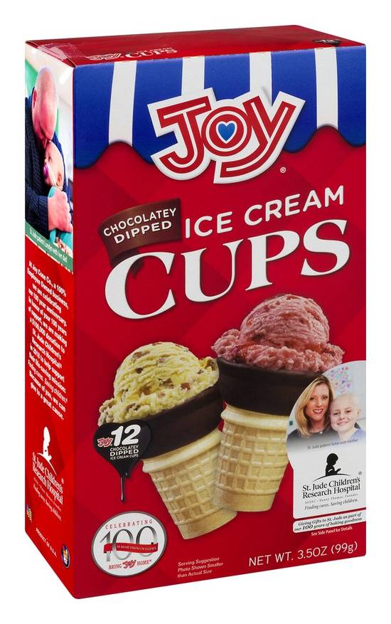 Joy Chocolatey Dipped Ice Cream Cups (12 ct)