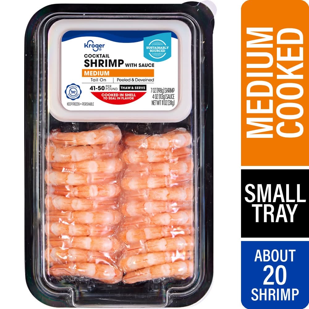 Kroger Medium Cocktail Shrimp With Sauce (11 oz)