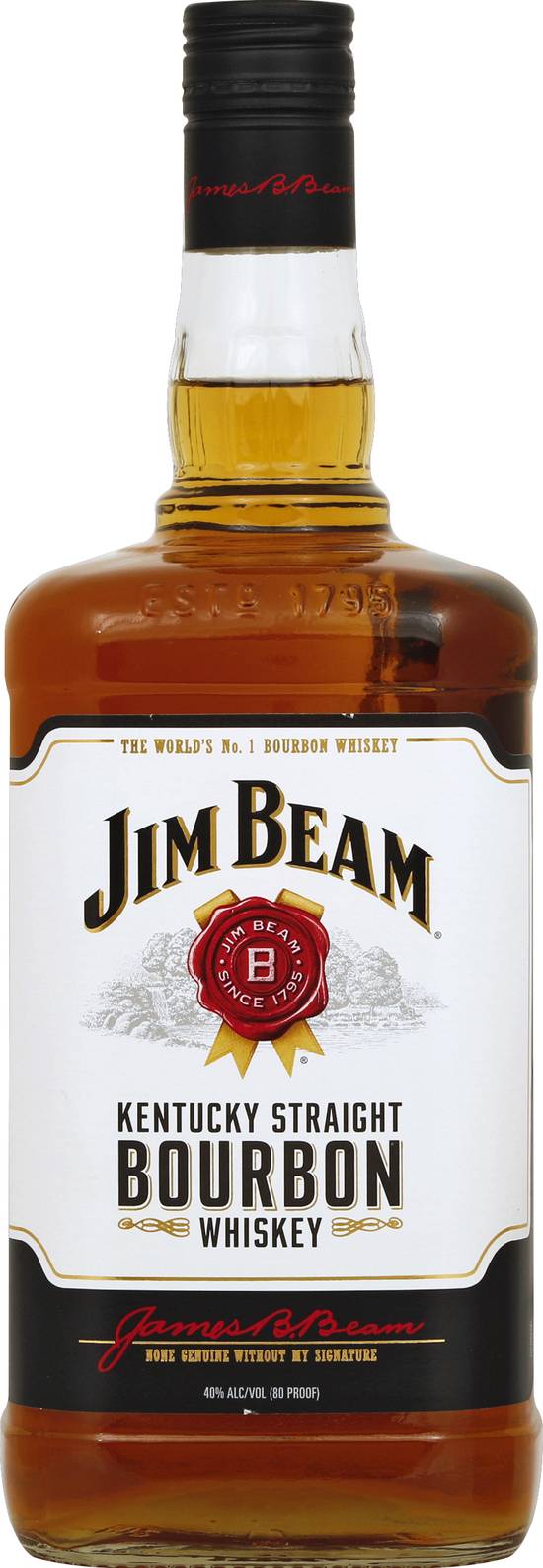 Jim Beam Kentucky Straight Bourbon Whiskey (1.75 L)